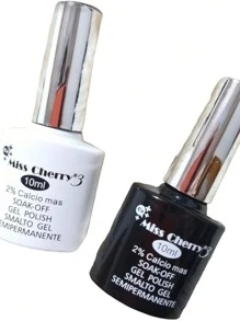 Gel Semipermanente Duo Blanco Y Negro Miss Cherry. 10ml C/u 2pz - Blanco y Negro - Ver 1