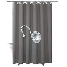12PCS Shower Curtain Hooks Rings for Bathroom, Stainless Steel Rust Resistant Decorative Rhinestones Shower Curtain Rings Hangers for Shower Curtains, Clothing, Towels - White - View 2