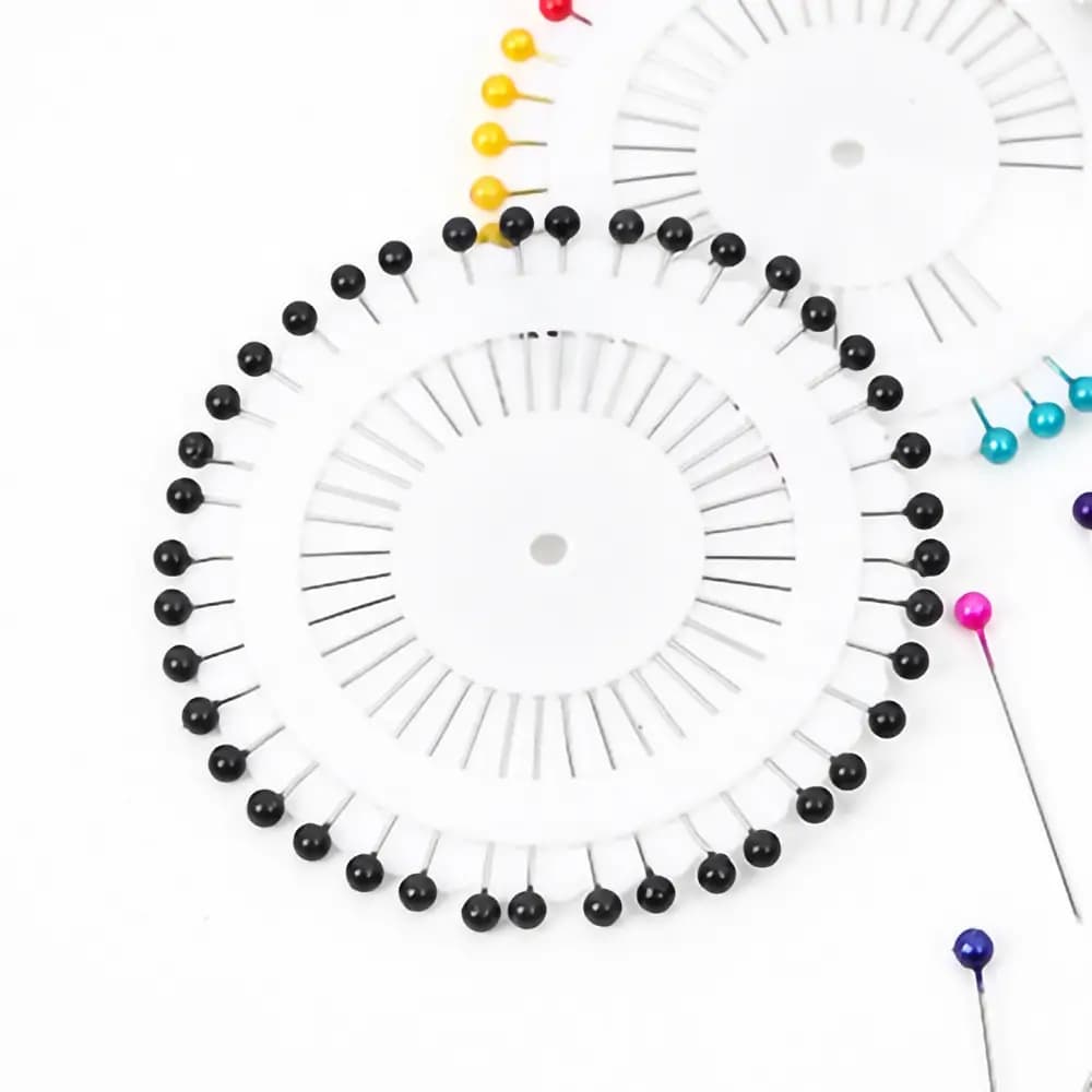 1 Set de 40 piezas de alfileres extra grandes para manualidades/cuentas de posicionamiento y agujas de coser para hacer broches de moda