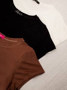 Women T-Shirts - 黑色 - 查看 5