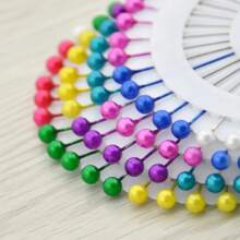 1box/Pack 40pcs Garment Marking & Positioning Pins In Multiple Sizes With Oversized Round Heads - Multicolor - View 7
