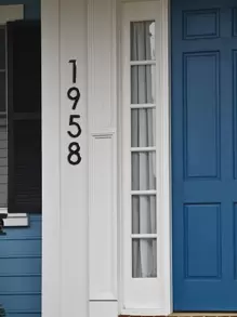 1 件黑色现代门牌号牌匾，锌合金材质，尺寸 125 毫米/5 英寸，适合户外标牌最佳礼物