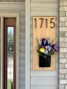 1 件黑色现代门牌号牌匾，锌合金材质，尺寸 125 毫米/5 英寸，适合户外标牌最佳礼物