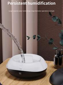 nbshan 1個7色火焰模擬超音波加濕器，帶有芳香治療和照明——USB供電必備精油擴香機，適用於臥室和旅行，H2o空氣火焰加濕器，精油擴香機，學校用品，返校必備 - 白色 - 查看 8