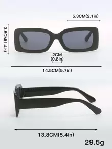 da moda com armação de plástico quadrada, oval e olho de gato, 4 unidades/pacote, adequados para estilo de rua, viagens, esportes, direção, festa, praia, festival de música, atividades ao ar livre, verão, férias, passeio em família, traje elegante, acessórios de estilo de rua, esportes, festa, atividades ao ar livre, pesca, feriado, de férias, armação de combinação de estilo casual para sair, volta às aulas - Multicolorido - Ver 5