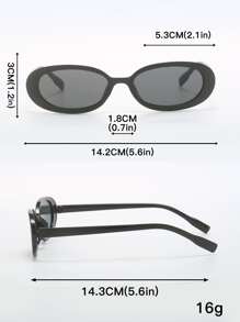 da moda com armação de plástico quadrada, oval e olho de gato, 4 unidades/pacote, adequados para estilo de rua, viagens, esportes, direção, festa, praia, festival de música, atividades ao ar livre, verão, férias, passeio em família, traje elegante, acessórios de estilo de rua, esportes, festa, atividades ao ar livre, pesca, feriado, de férias, armação de combinação de estilo casual para sair, volta às aulas - Multicolorido - Ver 7