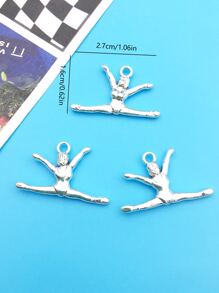 20 cái Màu Bạc Cổ Màu sắc Thể thao Mũ bóng chày Bóng chày Người chơi DIY Đồ treo Vật rủ xuống Đối với Vòng tay Dây chuyền Hoa tai Làm đồ trang sức Phụ kiện Đồ trang sức Quân nhu - Bạc - Xem 3