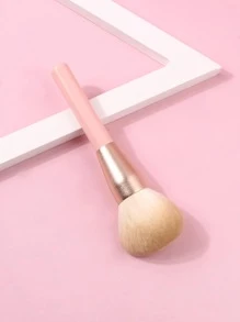 1入組特大號散粉刷帶木柄適用於臉部化妝,古銅色,腮紅和塑造輪廓 - 淺粉色 - 查看 4
