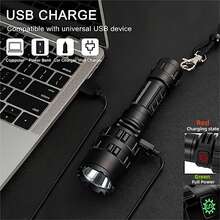 Multifunctional High Power Flashlight For Outdoor Camping, Hunting And Targeting, With Strong Far-reaching Light
