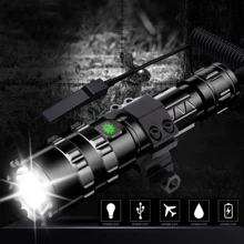 Multifunctional High Power Flashlight For Outdoor Camping, Hunting And Targeting, With Strong Far-reaching Light
