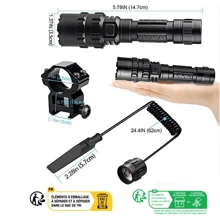 Multifunctional High Power Flashlight For Outdoor Camping, Hunting And Targeting, With Strong Far-reaching Light
