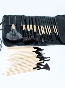 化妆刷套装，32支/套，含1个化妆刷收纳包，化妆刷套装，化妆刷套装，化妆刷套装，全套化妆刷，化妆刷套装，全套化妆工具，化妆刷套装，化妆刷套装，化妆礼盒套装 - 黑色 - 查看 2
