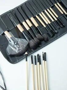 化妆刷套装，32支/套，含1个化妆刷收纳包，化妆刷套装，化妆刷套装，化妆刷套装，全套化妆刷，化妆刷套装，全套化妆工具，化妆刷套装，化妆刷套装，化妆礼盒套装 - 黑色 - 查看 8