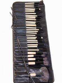 化妆刷套装，32支/套，含1个化妆刷收纳包，化妆刷套装，化妆刷套装，化妆刷套装，全套化妆刷，化妆刷套装，全套化妆工具，化妆刷套装，化妆刷套装，化妆礼盒套装 - 黑色 - 查看 4