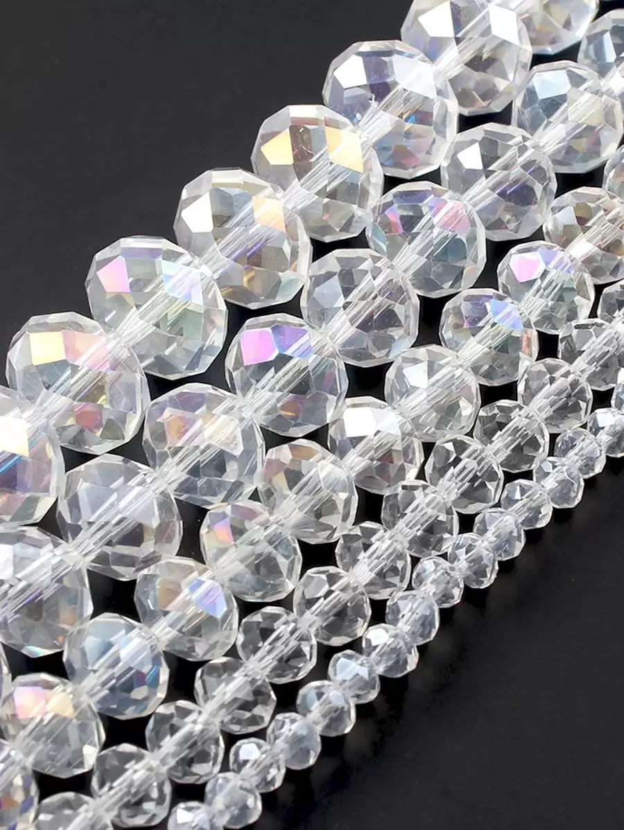 1 Strand 3/4/6/8mm Faceted AB Color Glass Austria Crystal Beads Rondelle Loose Bead For Jewelry Making DIY Bracelets Necklace Earrings Bag Design