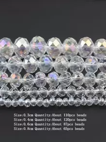 1 Strand 3/4/6/8mm Faceted AB Color Glass Austria Crystal Beads Rondelle Loose Bead For Jewelry Making DIY Bracelets Necklace Earrings Bag Design - Multicolor - View 3