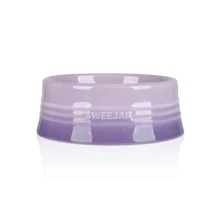 Sweejar Gradient Dog Bowl, Ceramic Dog Food Dish for Medium Dogs and Cat, Porcelain Pet Bowl for Food and Water 18 oz - 漸變紫色 - 查看 1