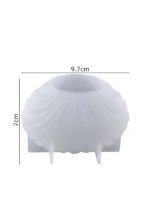 1 件贝壳蜡烛硅胶模具芳香疗法模具