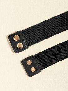 1 Miếng Đúng mốt Duy nhất Kim loại Váy rộng Khóa Khớp Thắt lưng , Đối với Bộ đồ , Đầm , Thắt lưng rộng Đồ trang trí - màu đen - Xem 4