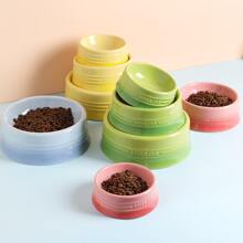 Sweejar Gradient Dog Bowl, Ceramic Dog Food Dish for Medium Dogs and Cat, Porcelain Pet Bowl for Food and Water 18 oz - 漸變綠 - 查看 2