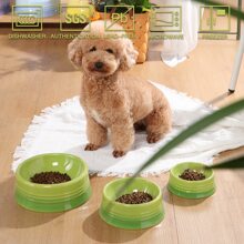 Sweejar Gradient Dog Bowl, Ceramic Dog Food Dish for Medium Dogs and Cat, Porcelain Pet Bowl for Food and Water 18 oz - 漸變綠 - 查看 4