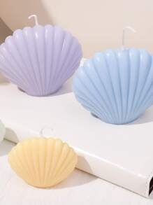 1 件贝壳蜡烛硅胶模具芳香疗法模具