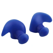 1 Pair Waterproof Soft Earplugs Silicone Portable Ear Plugs Swimming Accessories Earplugs Classic Delicate Texture, Beach Essentials, Beach Accessories, Pool Float