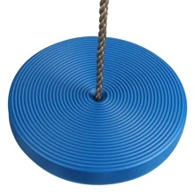 IFOYO 1 Pcs Tree Swing Disc, Rope Swing Round Kids Swing Seat Strong Disc Swing For Outdoor Backyard Playground Holds 220lbs/100kg For 3-10 Years Kids Children - Blue - View 2