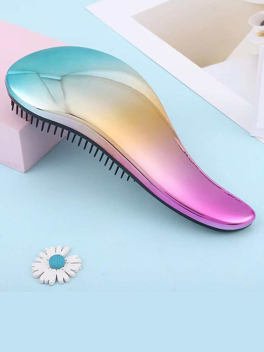 Ombre Fashionable All-Match Detangling Hair Comb For Daily Use ,Hair Styling Tools Hair Accessories - Multicolor - View 1