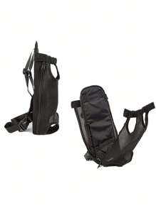 1入組寵物背包適用於貓和小狗,網眼透氣手提包 - 黑色 - 查看 4