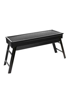 便攜折疊小木炭烤架適用於戶外燒烤,野營,野餐,燒烤帶木炭