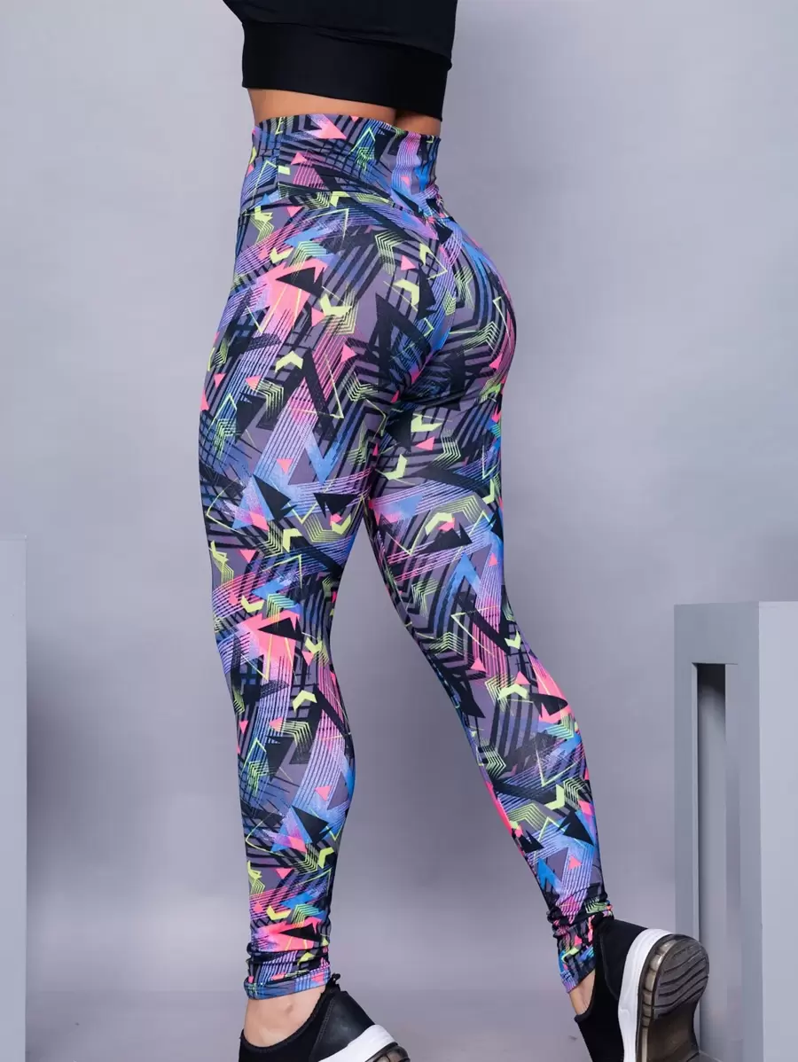 Women Sports Leggings - colorful triangle - View 1