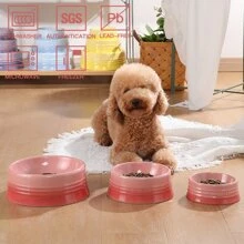 Sweejar Gradient Dog Bowl, Ceramic Dog Food Dish for Medium Dogs and Cat, Porcelain Pet Bowl for Food and Water 18 oz - 漸變粉色 - 查看 3