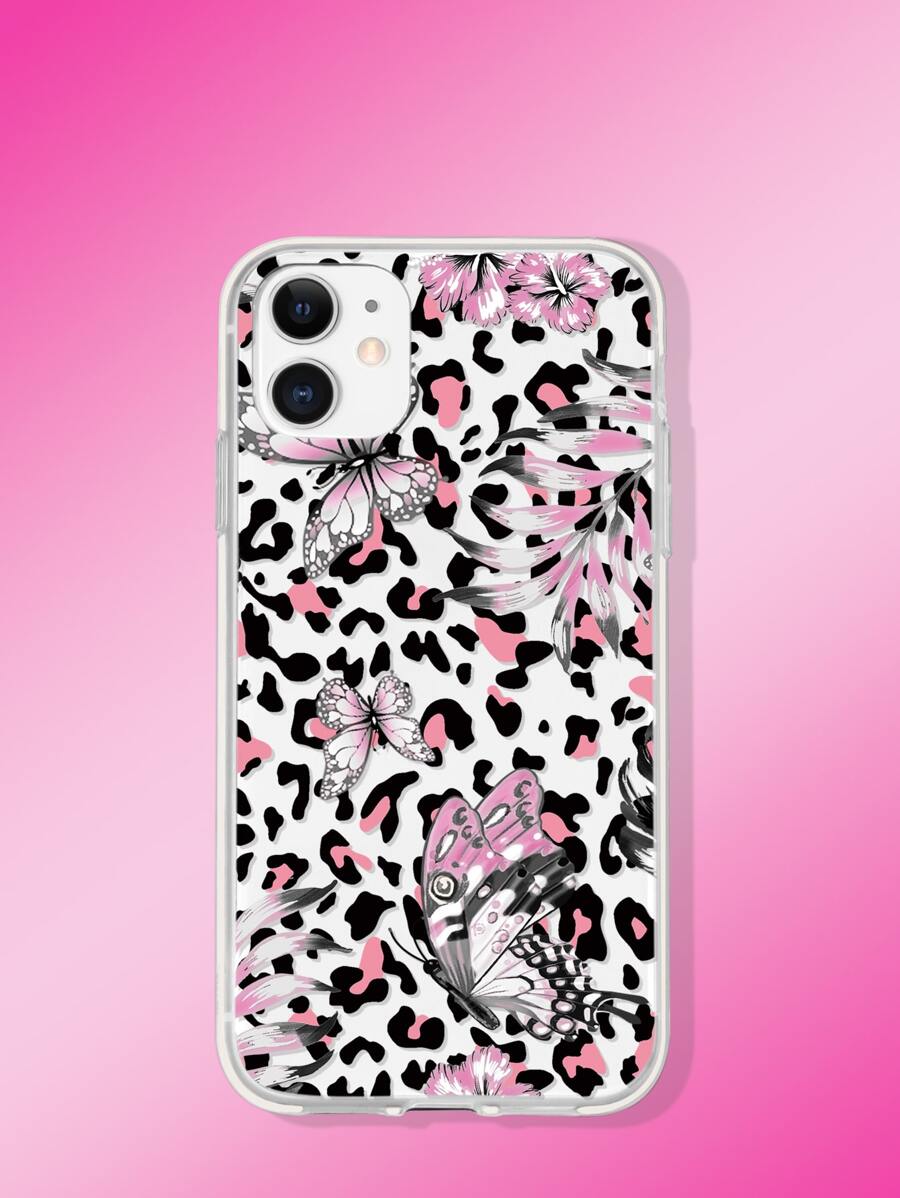 Coque de téléphone motif papillon - Multicolore - Voir 1