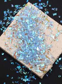 50 包混合形状水钻美甲饰品水晶玻璃指甲饰品装饰指甲装饰配件 DIY 指甲饰物指甲宝石美甲用品指甲 - 淺藍色 - 查看 1