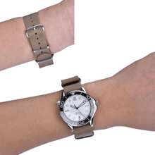 1pc Fashionable Minimalist Style Nylon Watch Band - Khaki - View 4