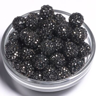 10-30pcs Rhinestone Crystal Beads For Diy Bracelet Making, Bohemian Women's Jewelry Accessories, Diameter 10mm