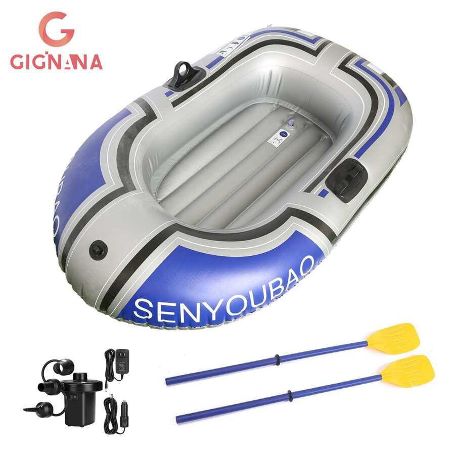 Inflatable Boat, Swimming Pool Lake Float Raft for Adults, Portable ...