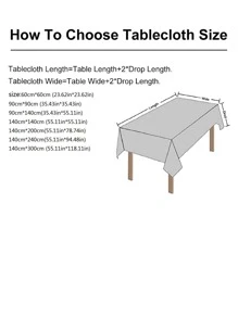 1入組黑色和白色格紋桌布 - 黑與白 - 查看 3