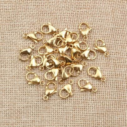 30pcs/Pack Stainless Steel Small Lobster Clasp Hooks For Necklace Bracelet Chains DIY Jewelry Making Accessories