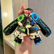 Original Street Style Cool Rabbit Car Keychain For Girls, Exquisite & Lovely Backpack & Bag Pendant Doll Keychain, Fashionable Gift - Purple - View 2