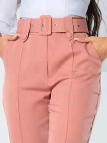 Women Suit Pants - Màu hồng gỉ - Xem 4