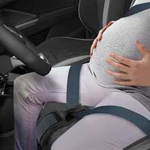 1 pezzo Cintura di sicurezza per donne in gravidanza in auto, per proteggere il bambino non ancora nato e dispositivo di limitazione con supporto per l'addome per la guida
