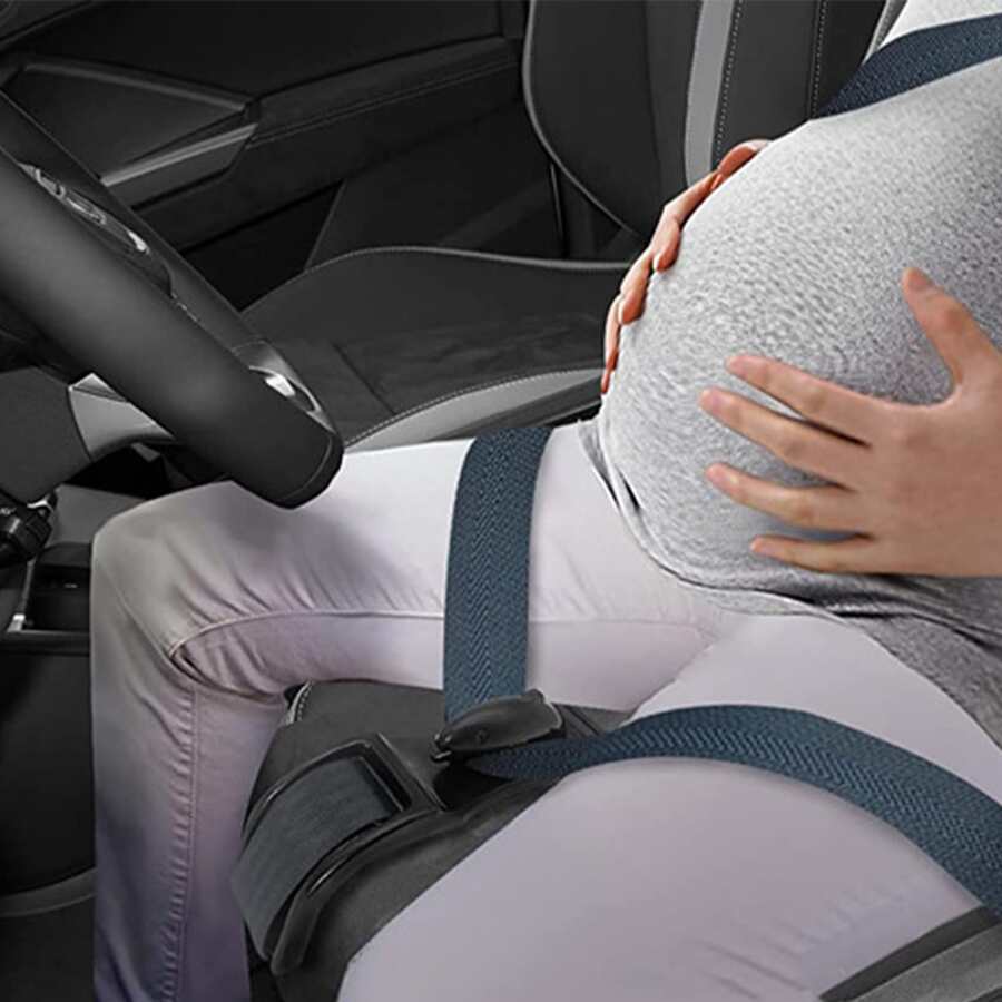 1 pezzo Cintura di sicurezza per donne in gravidanza in auto, per proteggere il bambino non ancora nato e dispositivo di limitazione con supporto per l'addome per la guida