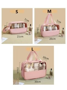 化妝包 - 使用這些透明化妝收納袋和旅行洗漱包讓您的美容必需品保持整潔 - 白色 - 查看 2