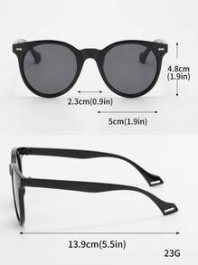 3pcs Oval Shaped Fashion Glasses - Multicolor - View 5