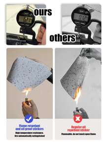 1pc White Marble Kitchen Stove Film Waterproof Self-Adhesive Kitchen Oil-Proof Sticker Cabinet Desktop Protection Refurbishment Film Furniture Renovation Marble Film Self-Adhesive Wallpaper, Stickers, Wall Decal, Vinyl Decal For Home Decorations, Spring Decoration Items Refresh Your Home, Rama Decoration Stickers Gifts Birthday Graduation - White - View 7