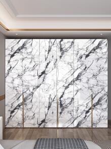 1張裂紋大理石廚房灶貼膜防水自粘廚房防油貼櫥櫃桌面保護翻新膜家具翻新大理石膜自粘壁紙 - 彩色 - 查看 2