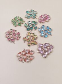 10合金首飾類吊墜DIY項鍊耳環吊墜配件 - 彩色 - 查看 3