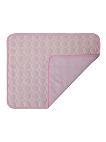 1入組夏天酷寵物冰墊適用於小狗和貓,冰絲地墊 - 粉色 - 查看 8